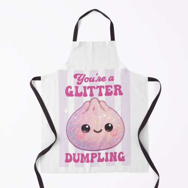Item preview, You Are a Glitter Dumpling – Pearl Pink Kawaii Squishy Design designed and sold by EmeraldeaArt.