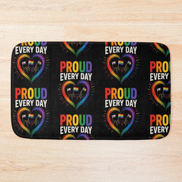 Item preview, Proud Every Day – LGBTQ Pride Rainbow designed and sold by KyniraaCo.