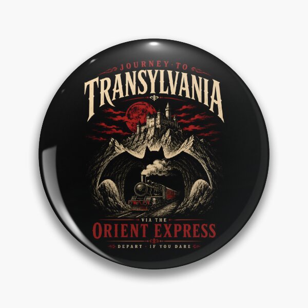 Item preview, Journey to Transylvania Dracula Orient Express Vintage Travel Poster designed and sold by Fenay Designs.