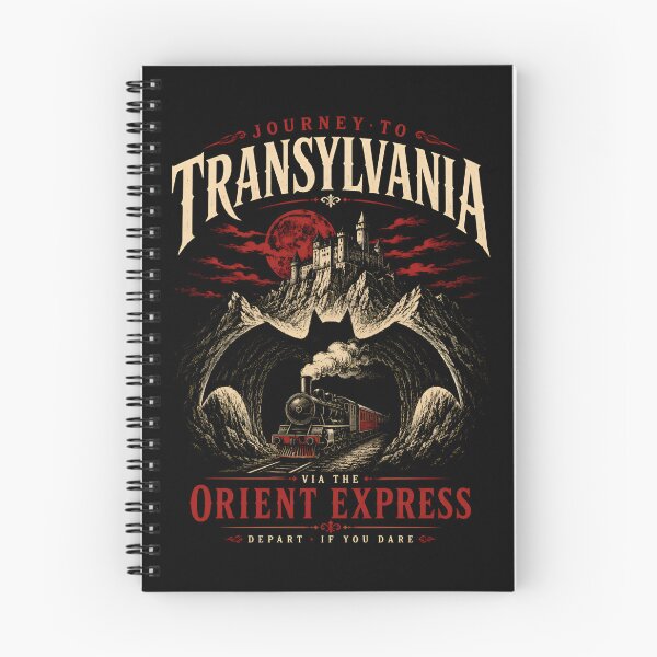 Item preview, Journey to Transylvania Dracula Orient Express Vintage Travel Poster designed and sold by Fenay Designs.
