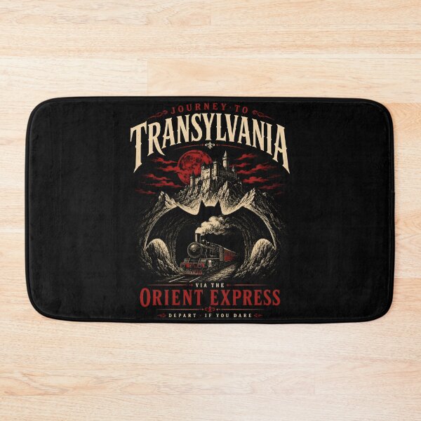 Item preview, Journey to Transylvania Dracula Orient Express Vintage Travel Poster designed and sold by Fenay Designs.