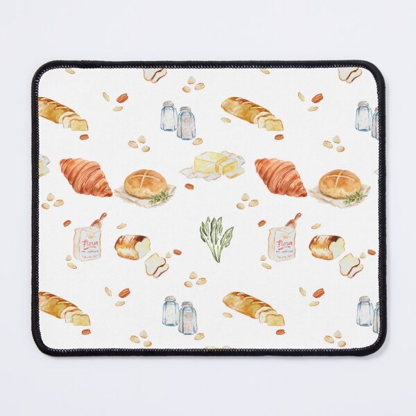 Item preview, Watercolor Bread Pattern designed and sold by laufeves.