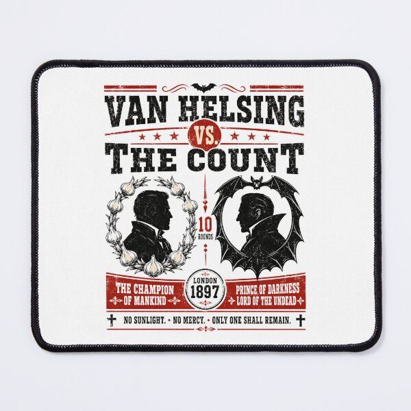 Item preview, Van Helsing Vs The Count Dracula Vintage Fight Poster Art designed and sold by Fenay Designs.