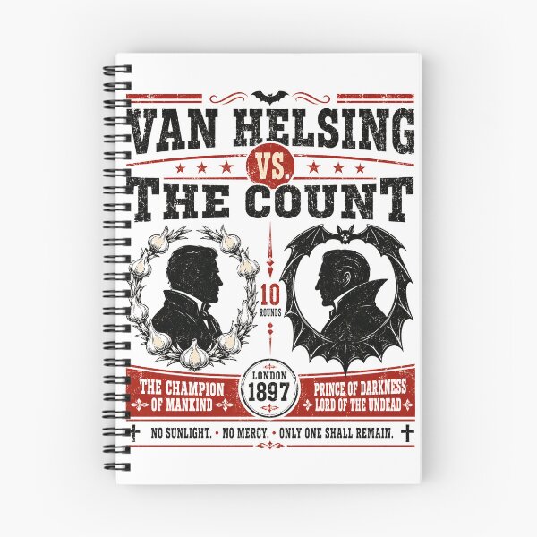Item preview, Van Helsing Vs The Count Dracula Vintage Fight Poster Art designed and sold by Fenay Designs.