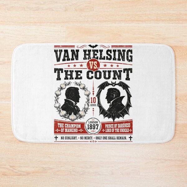 Item preview, Van Helsing Vs The Count Dracula Vintage Fight Poster Art designed and sold by Fenay Designs.
