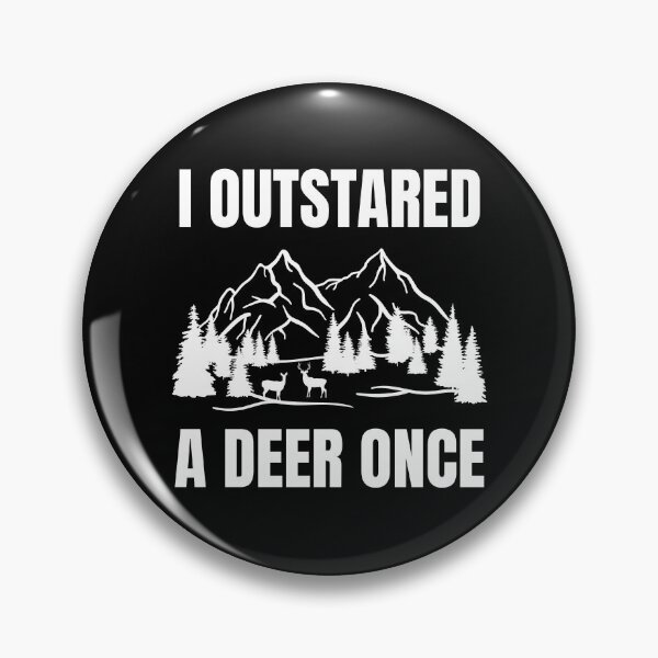 Item preview, I Outstared A Deer Once Funny Deer Shirt Men Outdoor designed and sold by UnderLip.