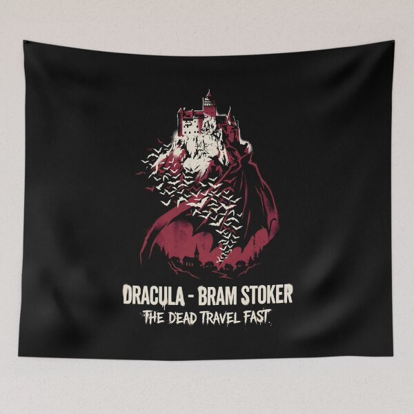 Item preview, Dracula Bram Stoker The Dead Travel Fast Vampire Cape Art designed and sold by Fenay Designs.