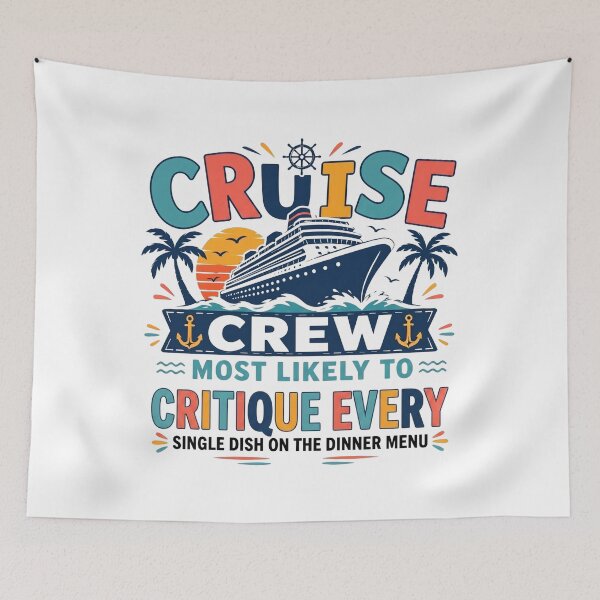 Item preview, Most Likely to Critique Every Single Dish on the Dinner Menu – Funny Family Cruise Crew Matching – Foodie Vacation  designed and sold by Winarrts.