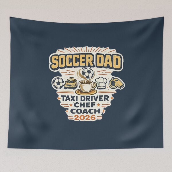Item preview, Soccer Dad Taxi Driver Chef Coach 2026 – Funny World Cup Dad T-Shirt designed and sold by ArthUpscale.
