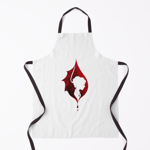 Item preview, Gothic Vampire Wing Blood Drop Victorian Woman Silhouette Art designed and sold by Fenay Designs.