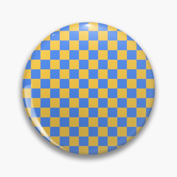 Item preview, Yellow & blue checkered designed and sold by Mint + Midnight.