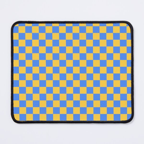 Item preview, Yellow & blue checkered designed and sold by Mint + Midnight.