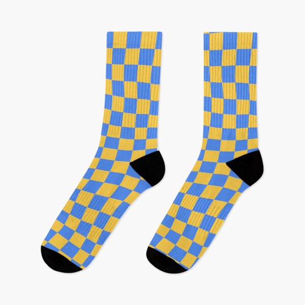 Item preview, Yellow & blue checkered designed and sold by Mint + Midnight.