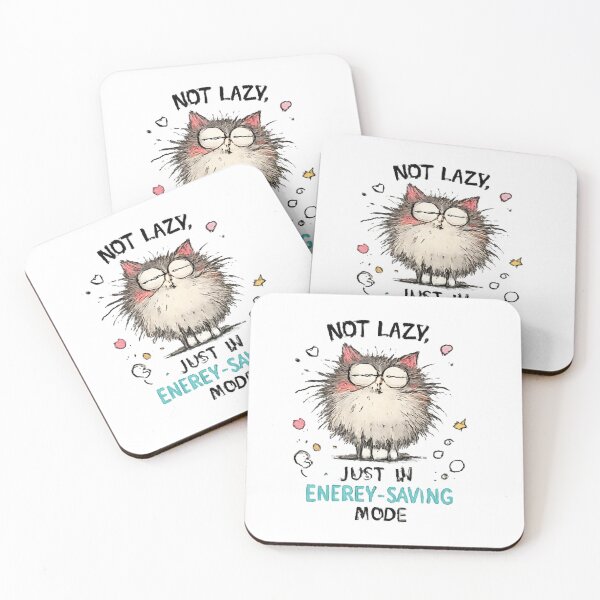 Item preview, A fluffy cat running on minimum power and maximum attitude. Perfect for introverts, cat lovers, and professional relaxers. designed and sold by vansaidshop ⭐⭐⭐⭐⭐.