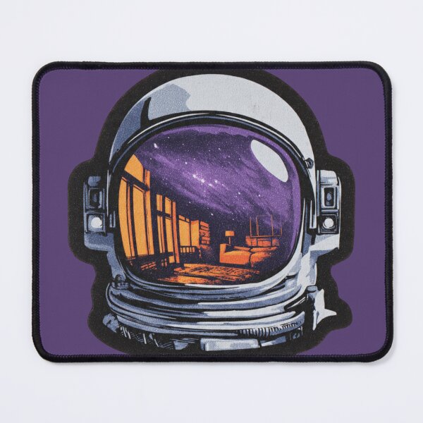 Item preview, Astronaut Helmet Living Room Galaxy Reflection Surreal Design designed and sold by BooDesignStudio.