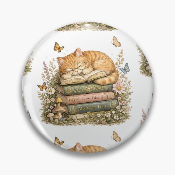 Item preview, Cute Reading Cat – Cozy Book Lover Art designed and sold by Clothes With Smiling Animals Walt Gral.