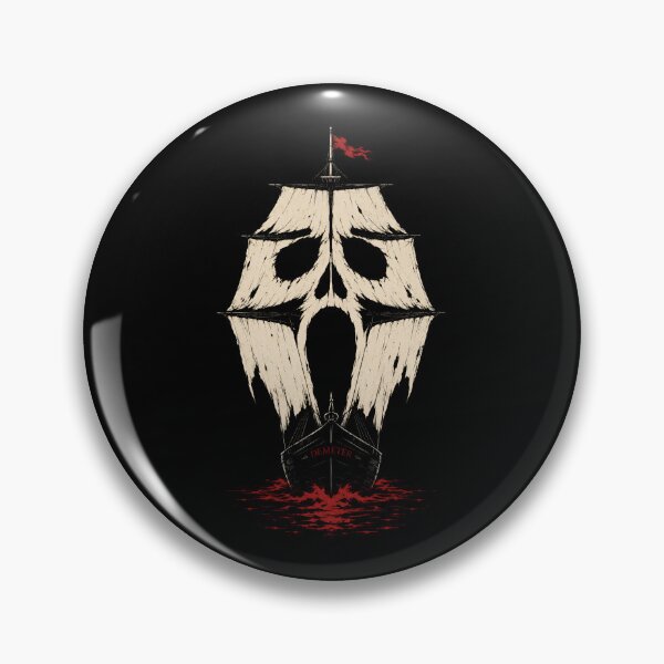 Item preview, Demeter Ship Screaming Skull Sail Dracula Horror Graphic Art designed and sold by Fenay Designs.