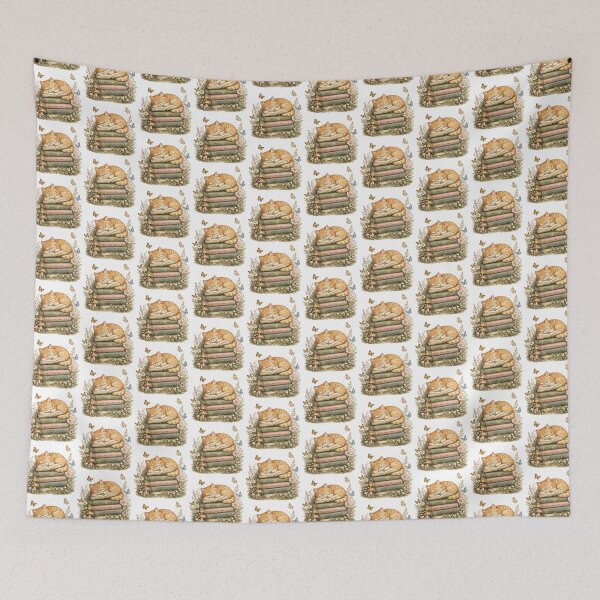 Item preview, Cute Reading Cat – Cozy Book Lover Art designed and sold by Clothes With Smiling Animals Walt Gral.