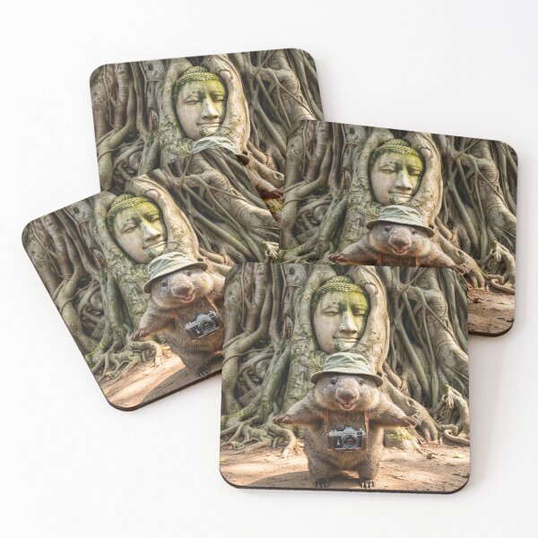 Item preview, Wombat on World Tour Visits Angkor Wat designed and sold by Tridentulus.