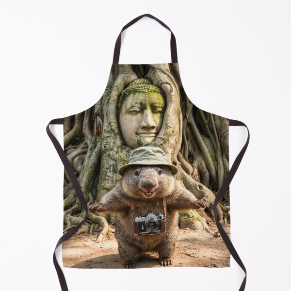 Item preview, Wombat on World Tour Visits Angkor Wat designed and sold by Tridentulus.