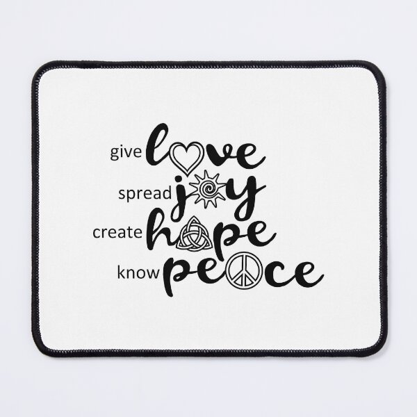 Item preview, LOVE JOY HOPE PEACE designed and sold by Pabhas.
