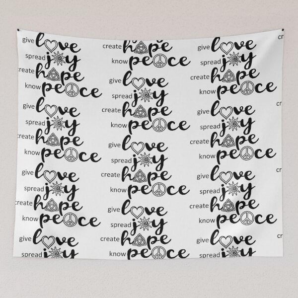 Item preview, LOVE JOY HOPE PEACE designed and sold by Pabhas.