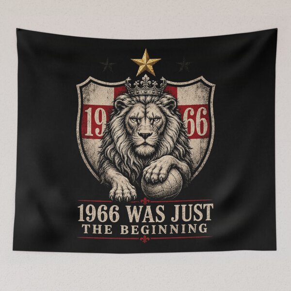 Item preview, England Football Fan Shirt - 1966 Vintage Lion Tee designed and sold by VizoArt-Studio.