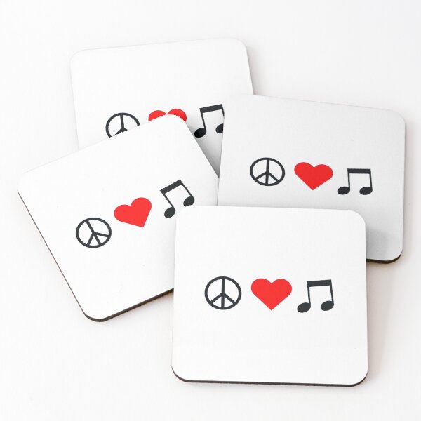 Item preview, PEACE LOVE MUSIC designed and sold by Pabhas.
