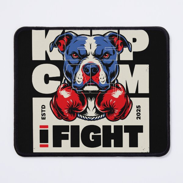 Item preview, Fighting Spirit Boxing Dog Graphic designed and sold by FreeArtisNova.