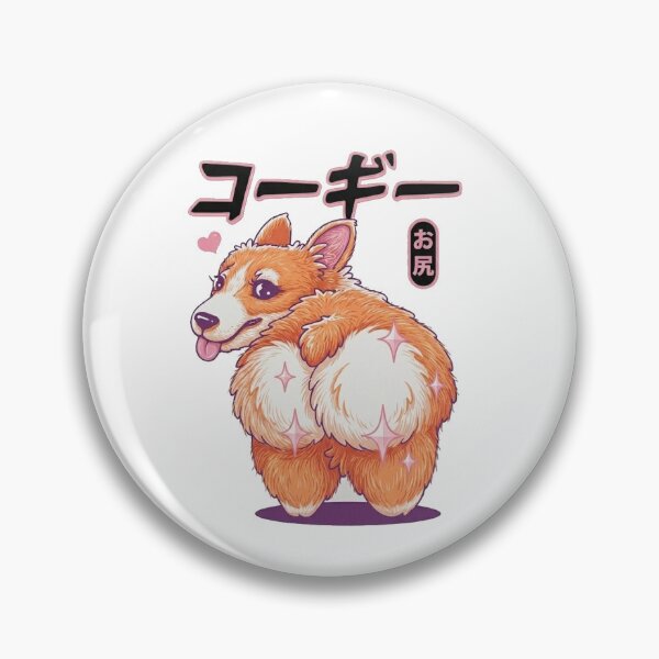 Item preview, Corgi Butt Japanese Anime Style Sparkle Illustration designed and sold by fangirl92.