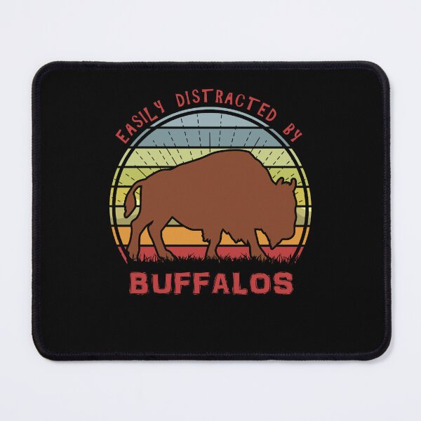 Item preview, Easily Distracted By Buffalos Retro Sunset designed and sold by marke770.
