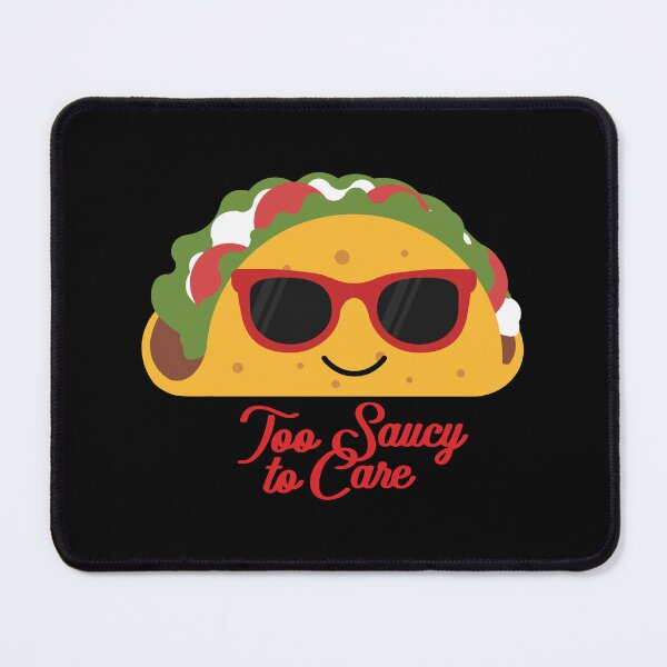 Item preview, Too Saucy to Care Funny Taco Shirt | Cool Smiling Taco with Sunglasses designed and sold by Hallowed Artistry.