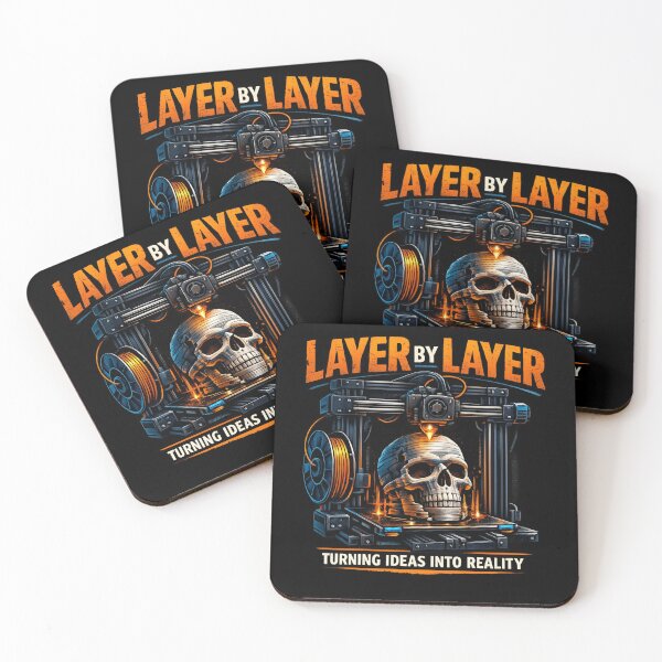 Item preview, Layer By Layer – 3D Printing Maker Shirt designed and sold by quantum X.