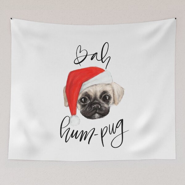 Item preview, Bah Hum Pug Meme, Bah Hum Pug Stickers designed and sold by Manga Anime 2023 ★★★★★.