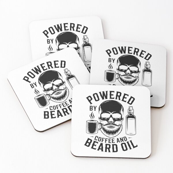 Item preview, Powered By Coffee And Beard Oil designed and sold by theartfulaspie.