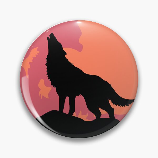 Item preview, Wolf Howling at Moon Silhouette Vector Art designed and sold by vibecraft_studio2.