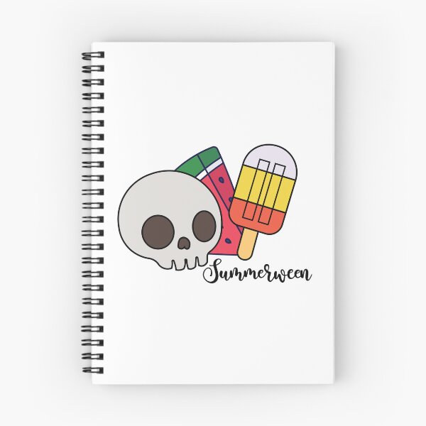Item preview, Summerween Skull Watermelon & Candy Corn Popsicle Cute Halloween Summer Design designed and sold by Hallowed Artistry.