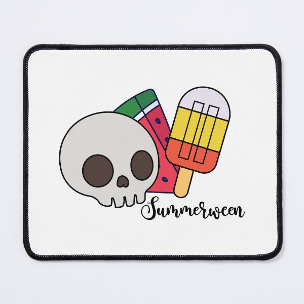 Item preview, Summerween Skull Watermelon & Candy Corn Popsicle Cute Halloween Summer Design designed and sold by Hallowed Artistry.