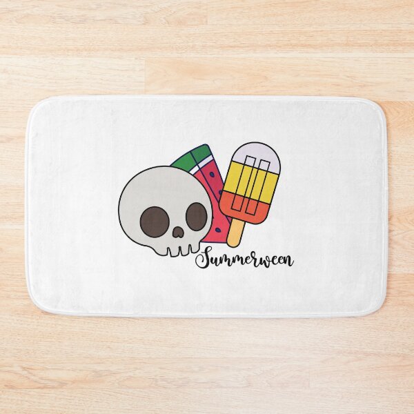 Item preview, Summerween Skull Watermelon & Candy Corn Popsicle Cute Halloween Summer Design designed and sold by Hallowed Artistry.