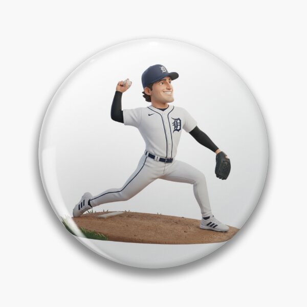 Item preview, Detroit Baseball Pitcher Cartoon Illustration designed and sold by cucuzeus.