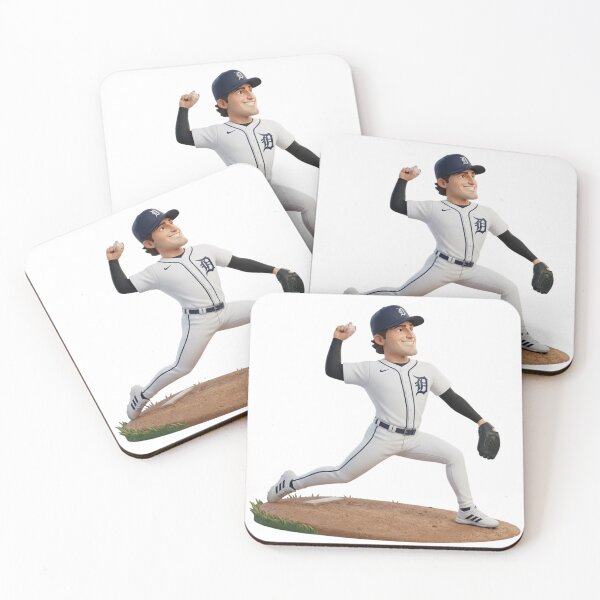 Item preview, Detroit Baseball Pitcher Cartoon Illustration designed and sold by cucuzeus.