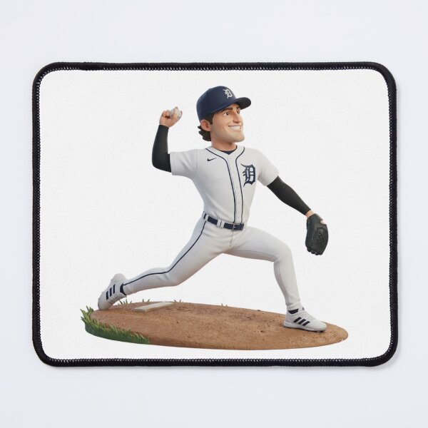 Item preview, Detroit Baseball Pitcher Cartoon Illustration designed and sold by cucuzeus.