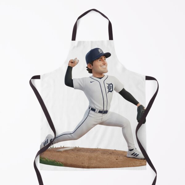 Item preview, Detroit Baseball Pitcher Cartoon Illustration designed and sold by cucuzeus.