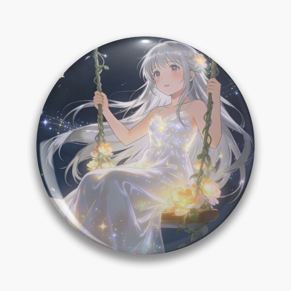 Item preview, Magical Girl Swinging Fantasy Cute Sticker Design designed and sold by EHSANKARAAN.