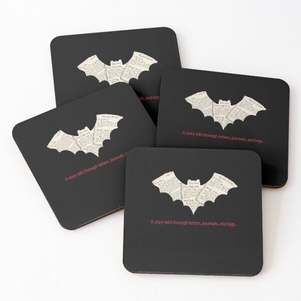 Item preview, Dracula Epistolary Bat Letters Mina Diary Journal Art designed and sold by Fenay Designs.