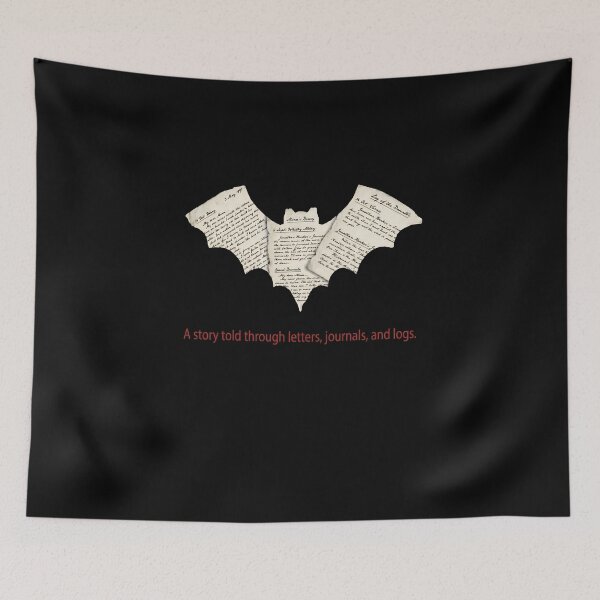 Item preview, Dracula Epistolary Bat Letters Mina Diary Journal Art designed and sold by Fenay Designs.