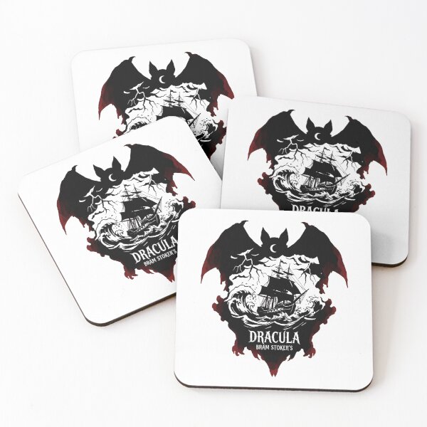 Item preview, Dracula Bram Stokers Cursed Demeter Ship Bat Silhouette Gothic Art designed and sold by Fenay Designs.