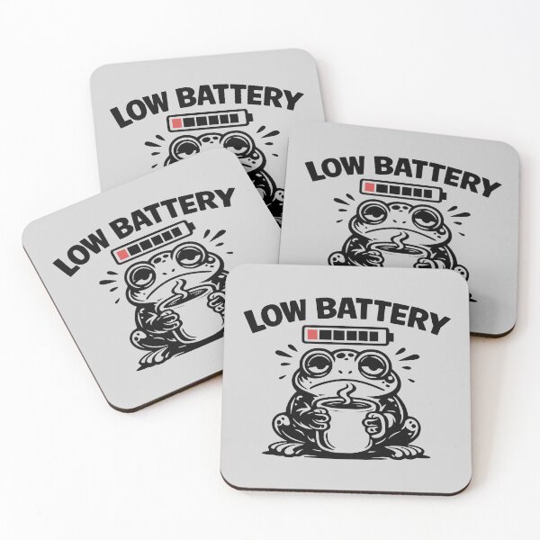 Item preview, Low Battery Frog Cute Burnout Design designed and sold by MavtM.