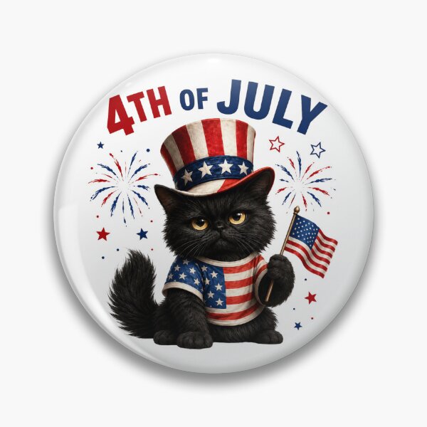 Item preview, 4th of July Floof Cat designed and sold by lumar23.