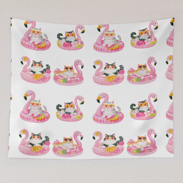 Item preview, Pool kitties sticker pack designed and sold by MendaciousMina.